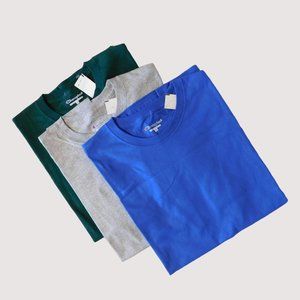 Champion Set of 3 Solid Color Tee Shirt Trio Mens XL Blue Gray Green Short Slv